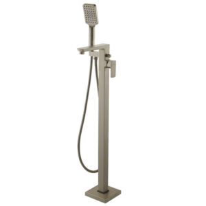 Lir Brushed Brass Floor Standing Bath Shower Mixer