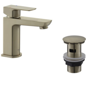 Lir Brushed Brass Mono Mixer