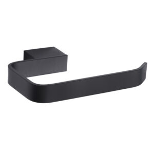 Aqua Matt Black Toilet Roll Holder