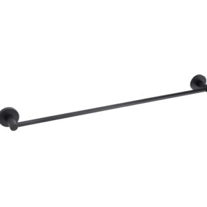 Ariel Matt Black Single Towel Rail