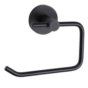 Ariel Matt Black Toilet Roll Holder