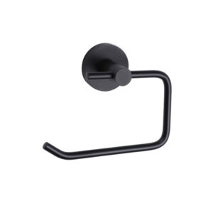 Ariel Matt Black Toilet Roll Holder