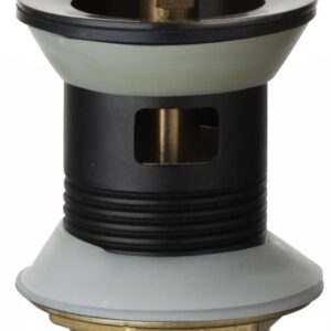 Black Clic Clac Slotted Basin Waste