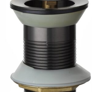 Black Clic Clac Unslotted Basin Waste