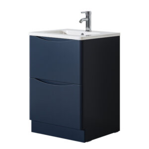 Hudson Dark Blue 2 Drawer 600mm Floor Unit
