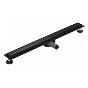 Linear Black Drain 1000mm cw Adj Legs