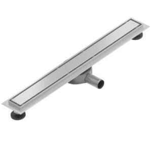 Linear Chrome Drain 600mm cw Adj Legs