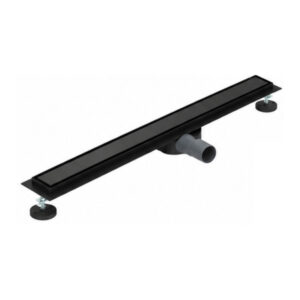 Linear Black Drain 800mm cw Adj Legs