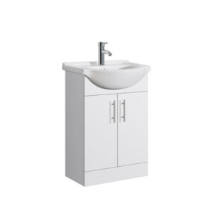 Luca 550mm 2 Door White Floor Unit