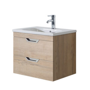 Luna Oak 2 Drawer 600mm Wall Unit