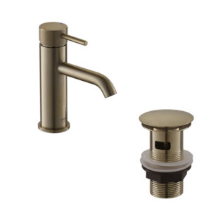 Ocean Brushed Brass Mini Mono Mixer