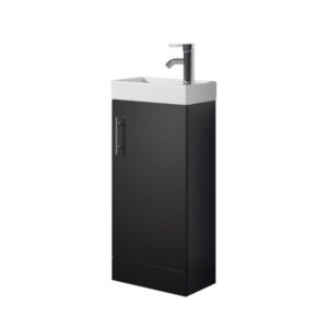 Oreo 400mm Black Cloakroom