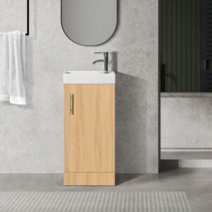 Oreo 400mm Oak Cloakroom