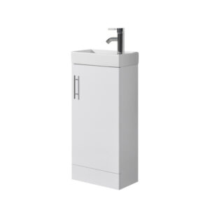 Oreo 400mm White Cloakroom
