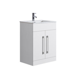 Oreo 600mm 2 Door White Floor Unit