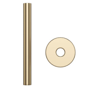 Pipe Cover Brushed Brass