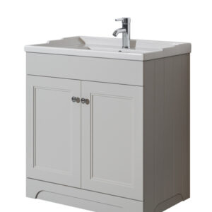 Rome Dove White 2 Door 600mm Floor Unit