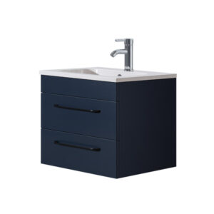 Siena Axel Blue 2 Drawer 600mm Wall Unit